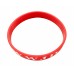 FixtureDisplays® Red Silicone Wristband Bracelet WWJD Christian Gift Bracelet What Would Jesus Do 100780-RED
